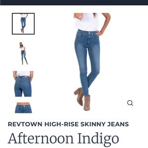 Revtown Women's High-Rise Skinny Jeans - Indigo Blue